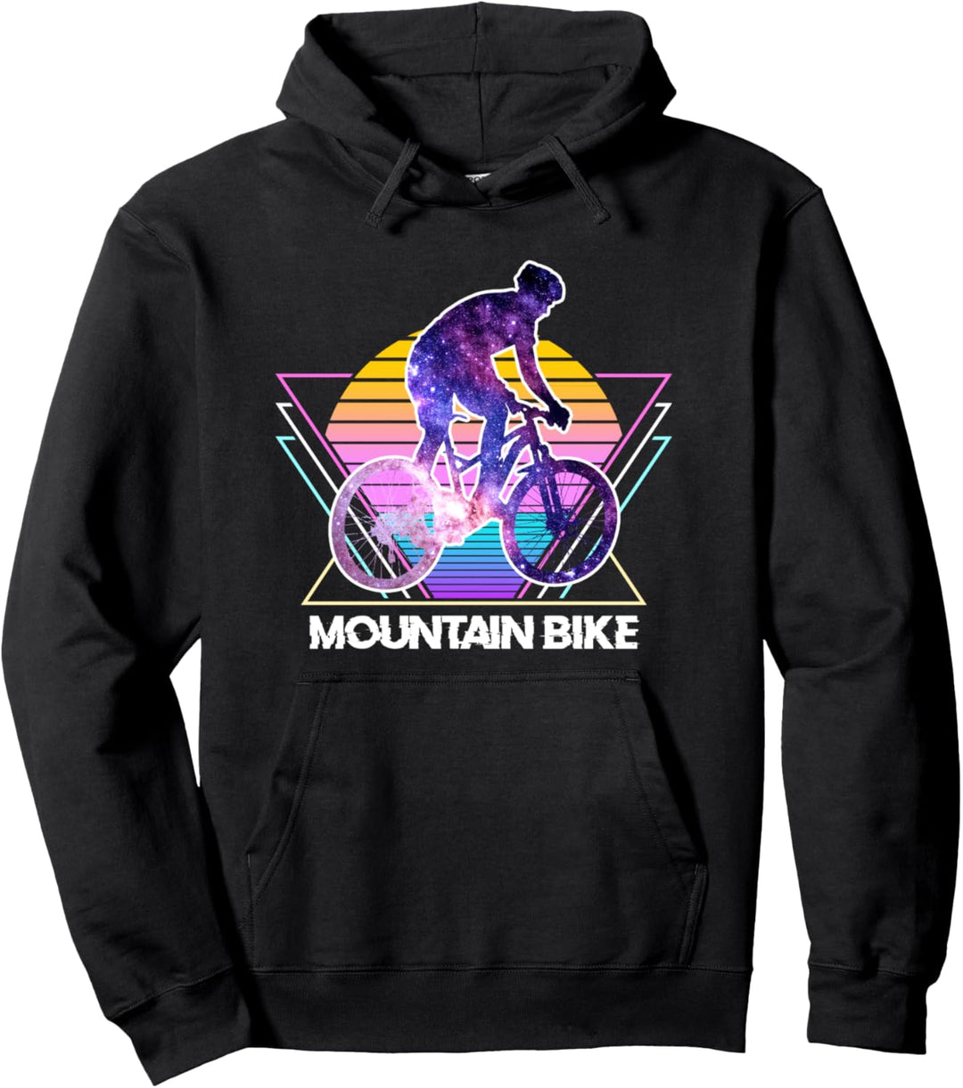 Mountainbike Sport Retro Vintage Vaporwave 90er Racer Pullover Hoodie