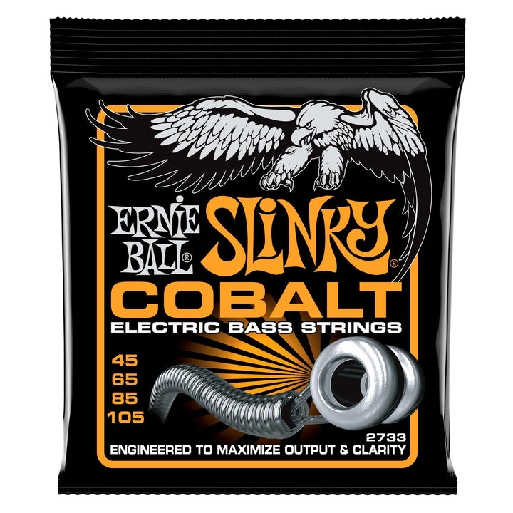 Ernie Ball Hybrid Slinky Cobalt E-Bass-Saiten, Stärke 45–105 Hybrid (45-105) 4-Saiter, Hybrid (45-10
