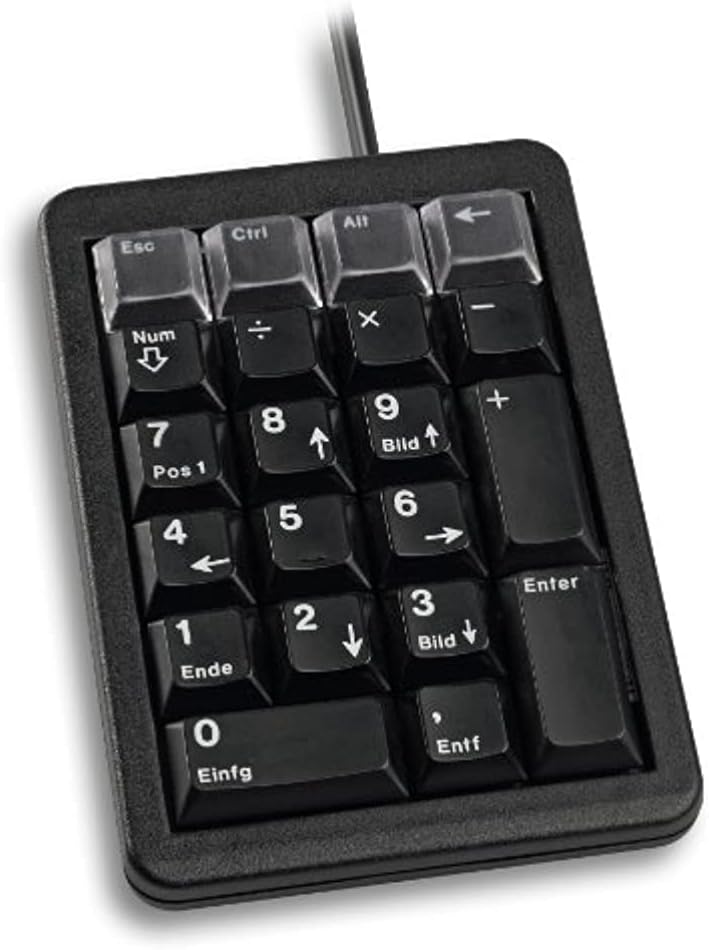 CHERRY Keypad G84-4700 USB Black - Tastaturen (USB, 0-50 °C, Schwarz, 90 x 132 x 34 mm, Windows TM X