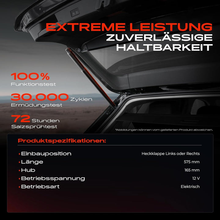 Frankberg 1x Elektrische Gasfeder Gasdruckfeder Heckklappe Links oder Rechts Kompatibel mit M.a.c.a.