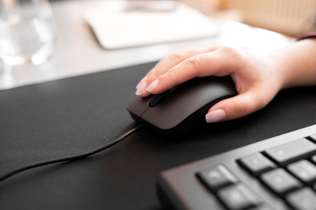 CHERRY DC 2000, Kabelgebundenes Tastatur-Maus-Set, Pan-Nordisches Layout (QWERTY), Plug & Play über