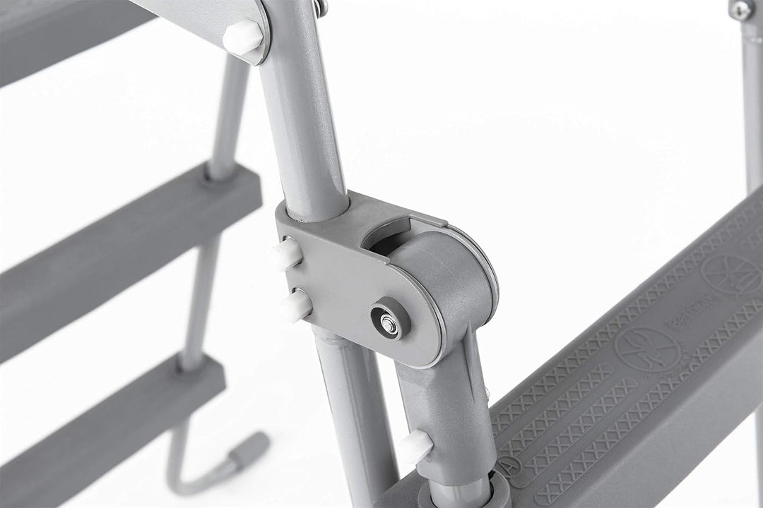 Bestway Flowclear Sicherheitsleiter, 107 cm, Maximale Tragfähigkeit: 150 kg Multicolor Höhe: 107 cm