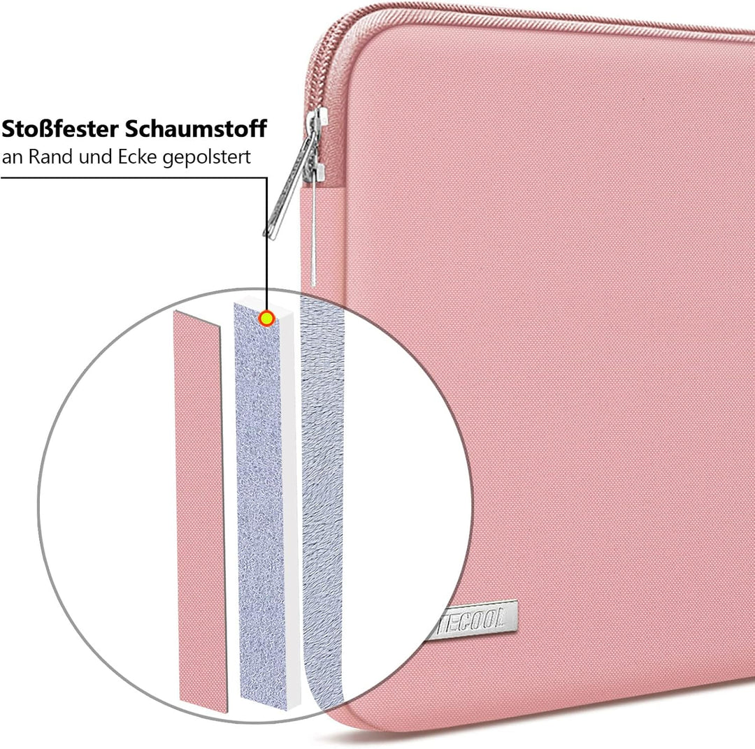 TECOOL 14 Zoll Laptoptasche LaptopHülle für 14” Lenovo Thinkpad ideapad HP Elitebook Acer Dell Chrom