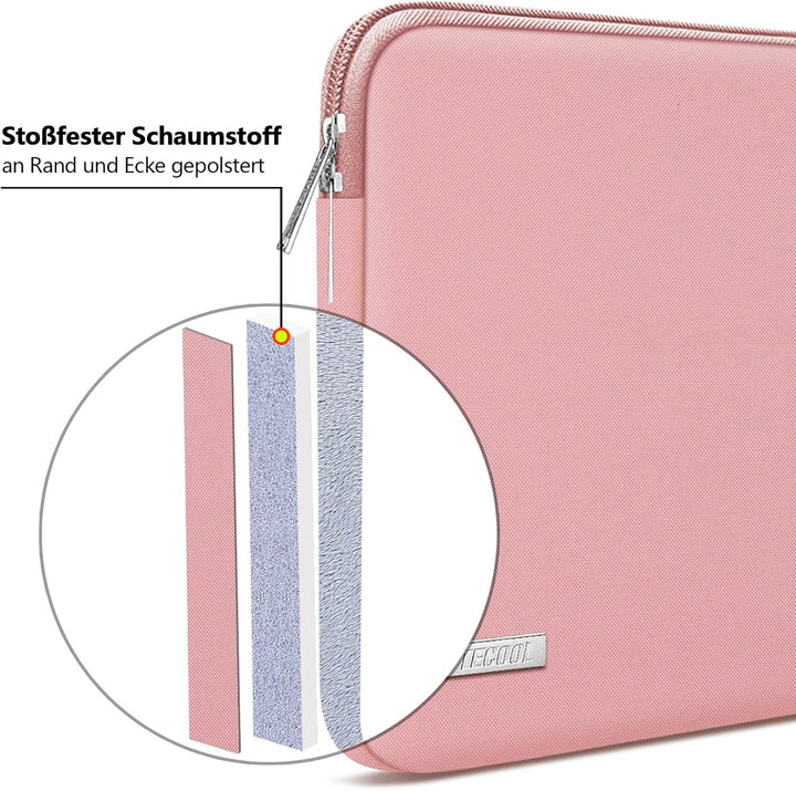 TECOOL 14 Zoll Laptoptasche LaptopHülle für 14” Lenovo Thinkpad ideapad HP Elitebook Acer Dell Chrom