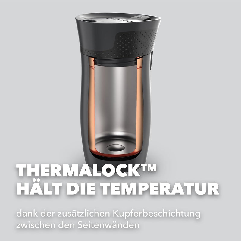 Contigo Thermobecher West Loop Autoseal, Edelstahl Isolierbecher, Reisebecher, Kaffebecher to Go, au