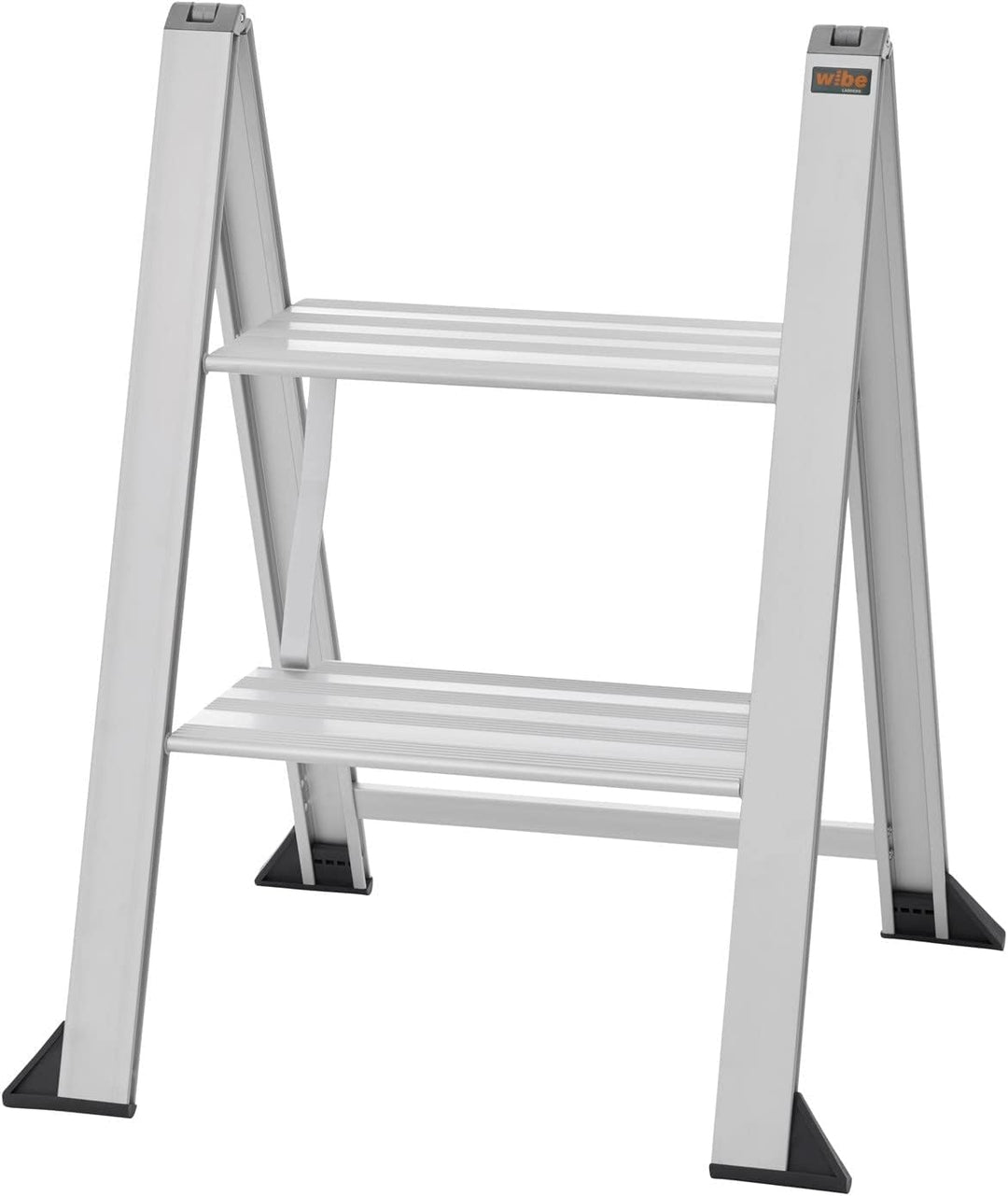 Alu Trittleiter Vikingstep Mini von WIBE LADDERS I 480mm hoch I Belastbar bis 150kg I Kompakte Alumi