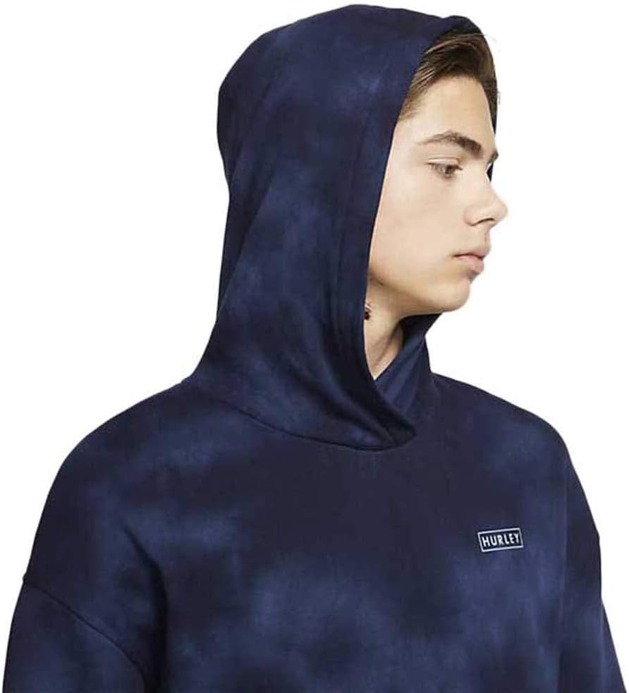 Hurley Herren M Lightning Wash PO Kapuzenpullover, Blau, S