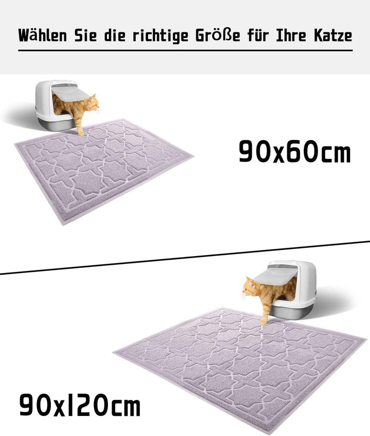 Yimobra Fangmatte für Katzentoilette, leicht zu reinigen, rutschfest, wasserabweisend, weiche Hausti