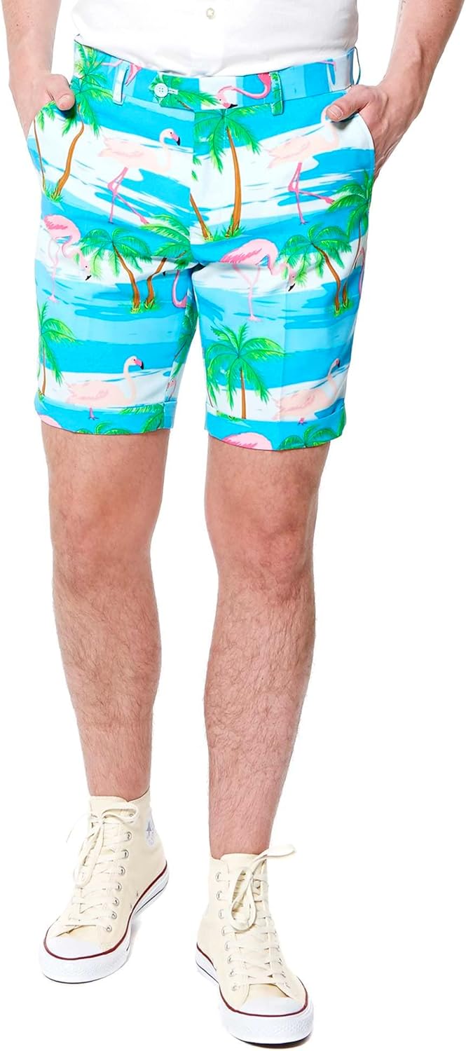 OppoSuits Herren Men Suit Business-Anzug Hosen-Set 46 Flaminguy, 46 Flaminguy