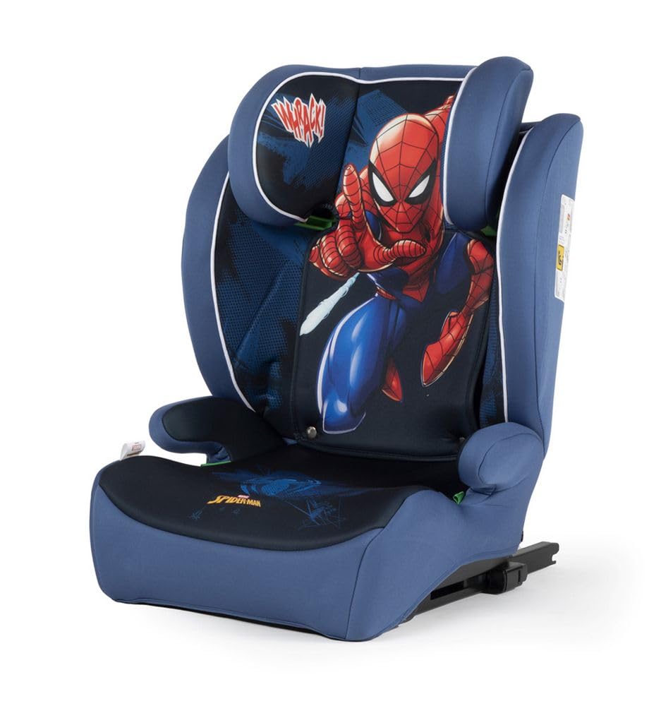 Tataway Marvel Spiderman Autositz mit ISOFIX-Befestigung für Kindersicherheit mit einer Körpergrösse