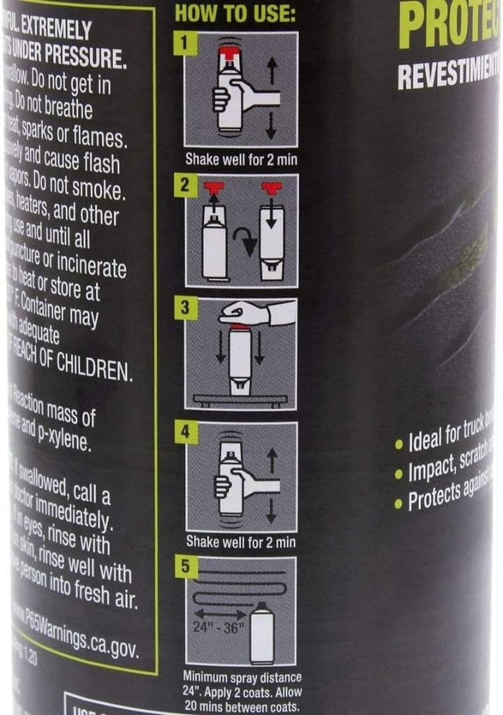 RAPTOR 2K Lack Spraydose Weiss 400ml I Einfache Anwendung, Langlebige Schützende und Kratzfeste Besc