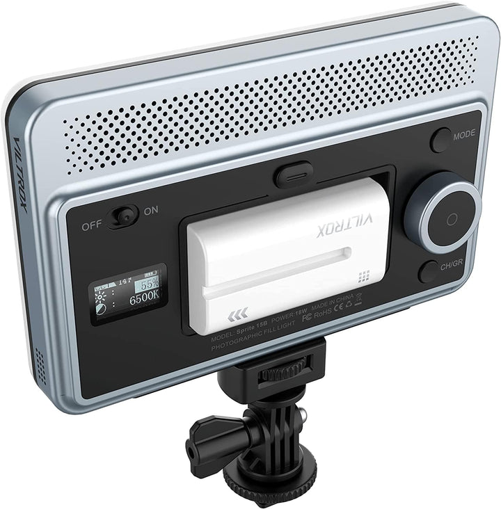 VILTROX 18W 1720LUM LED Panel Videoleuchte für die Kamera Dimmbar 2800K-6800K für Fotografie YouTube