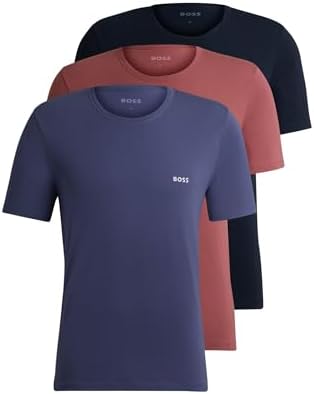 BOSS Herren TShirtRN 3P Classic Dreier-Pack T-Shirts aus Baumwolle mit Logo-Stickerei M Open Miscell