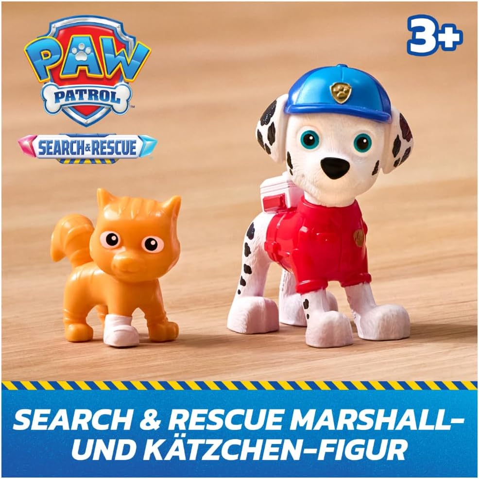 PAW PATROL - Search &amp; Rescue: Marshalls Rettungsfahrzeug, Fahrzeug mit Rückziehmotor, ca. 15cm, inkl
