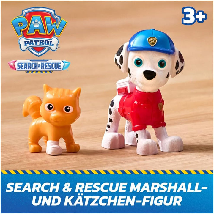 PAW PATROL - Search &amp; Rescue: Marshalls Rettungsfahrzeug, Fahrzeug mit Rückziehmotor, ca. 15cm, inkl