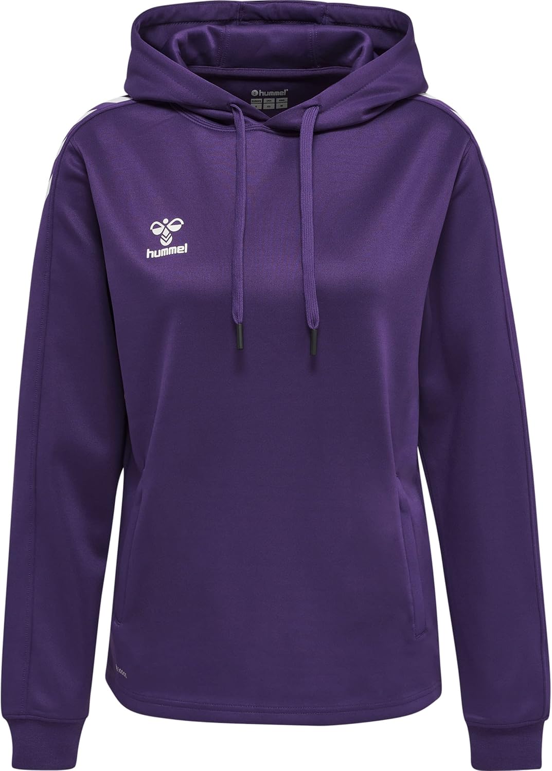 hummel Damen Hmlcore Xk Poly Sweat Hoodie Woman Sweatshirt XS Acai/White, XS Acai/White