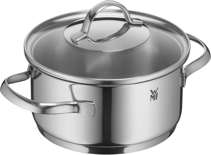 WMF Provence Plus Kochtopf klein 16cm, Glasdeckel, Bratentopf Induktion 1,5l, Cromargan Edelstahl po