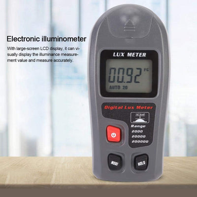 TOPINCN Handheld Digital Electronic Luxmeter Lichtmesser Illuminometer Photometer mit 200.000