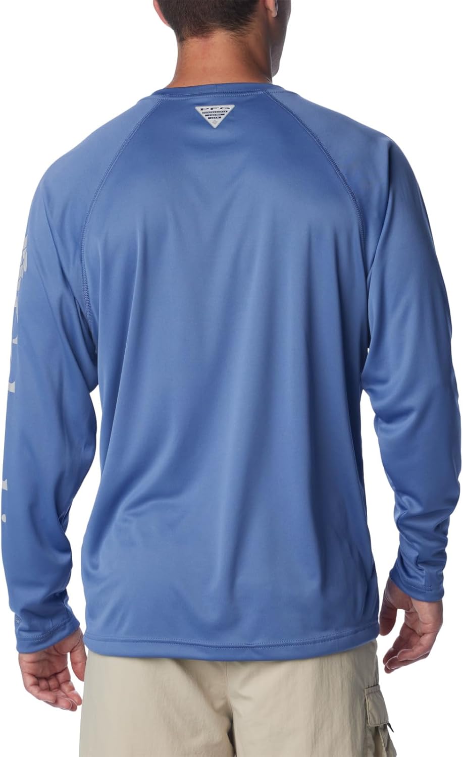 Columbia Herren Long Sleeve Terminal Tackle Langarm-Shirt L Lang Bluebell/Cool Grey Logo, L Lang Blu