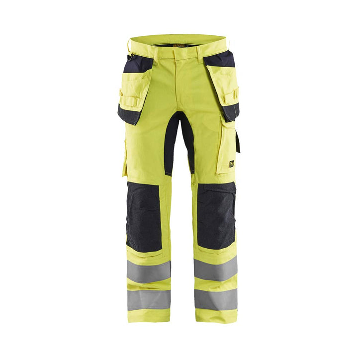 Blaklader 148615128900 Flammschutz Inhärente Arbeitshose mit Stretch C46 High Vis Gelb, Marineblau,