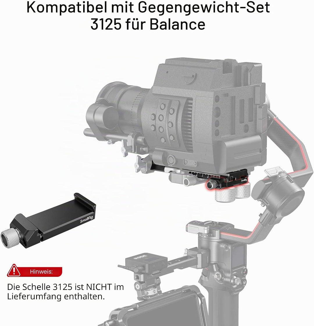 SMALLRIG RS2 RS3 RS3 Pro Extended Quick Release Plate erweiterte Schnellwechselplatte für DJI RS 2 /