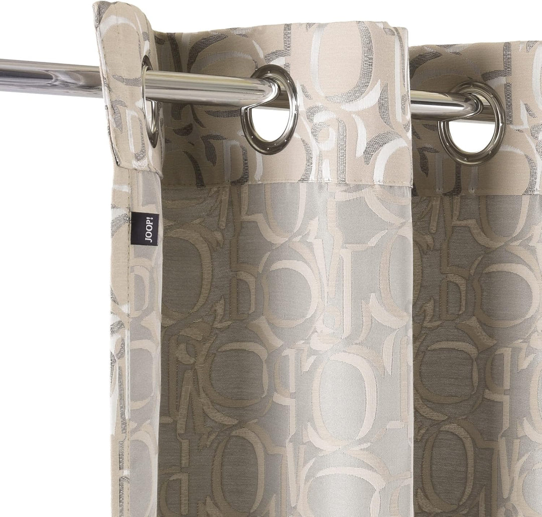 Joop! Living Ösenvorhang Ornamnet (beige, 140x250)