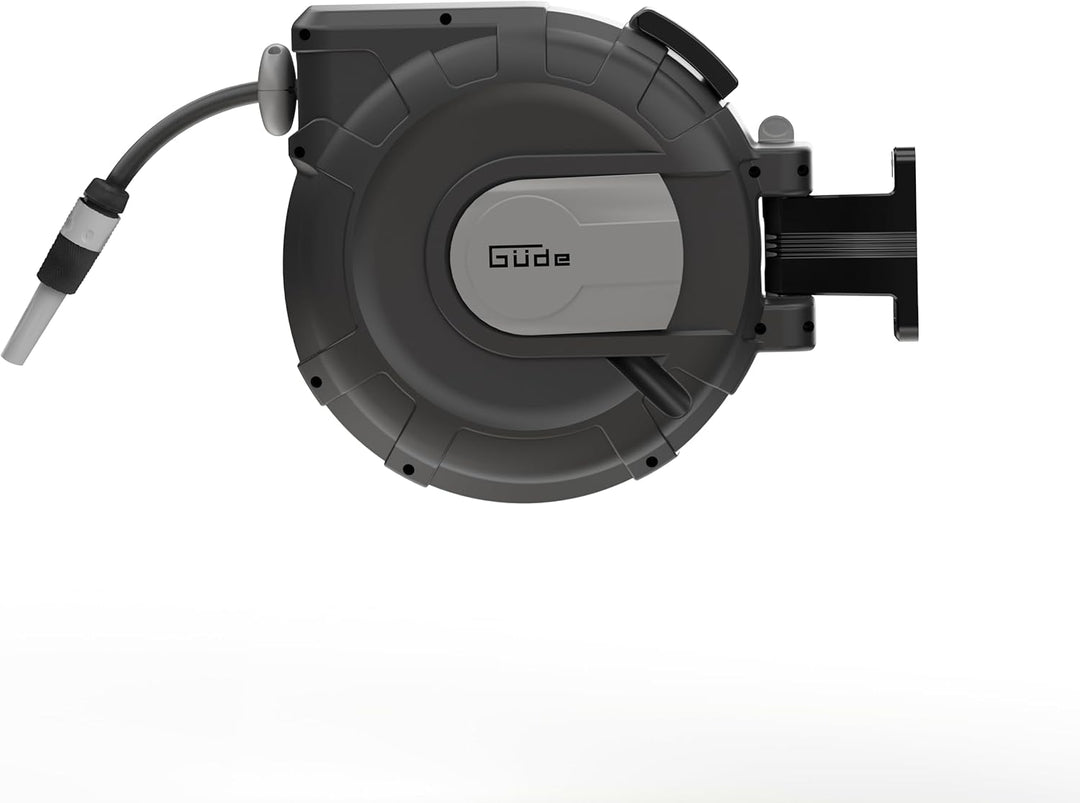 Güde Automatik Schlauchtrommel 30-2-2 1/2 (180° schwenkbar, zur Wandmontage, 30 m Schlauch, Wassersp