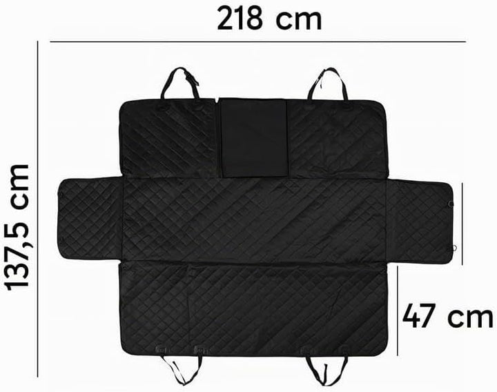 Retoo Hundedecke Auto 139,5x204 cm, Kofferraumschutz mit Seiten- &amp; Ladekantenschutz, wasserdichte Kr
