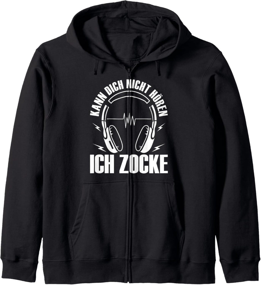 Kann dich nicht hören - Ich zocke - Zocker Gamer Geschenk Kapuzenjacke