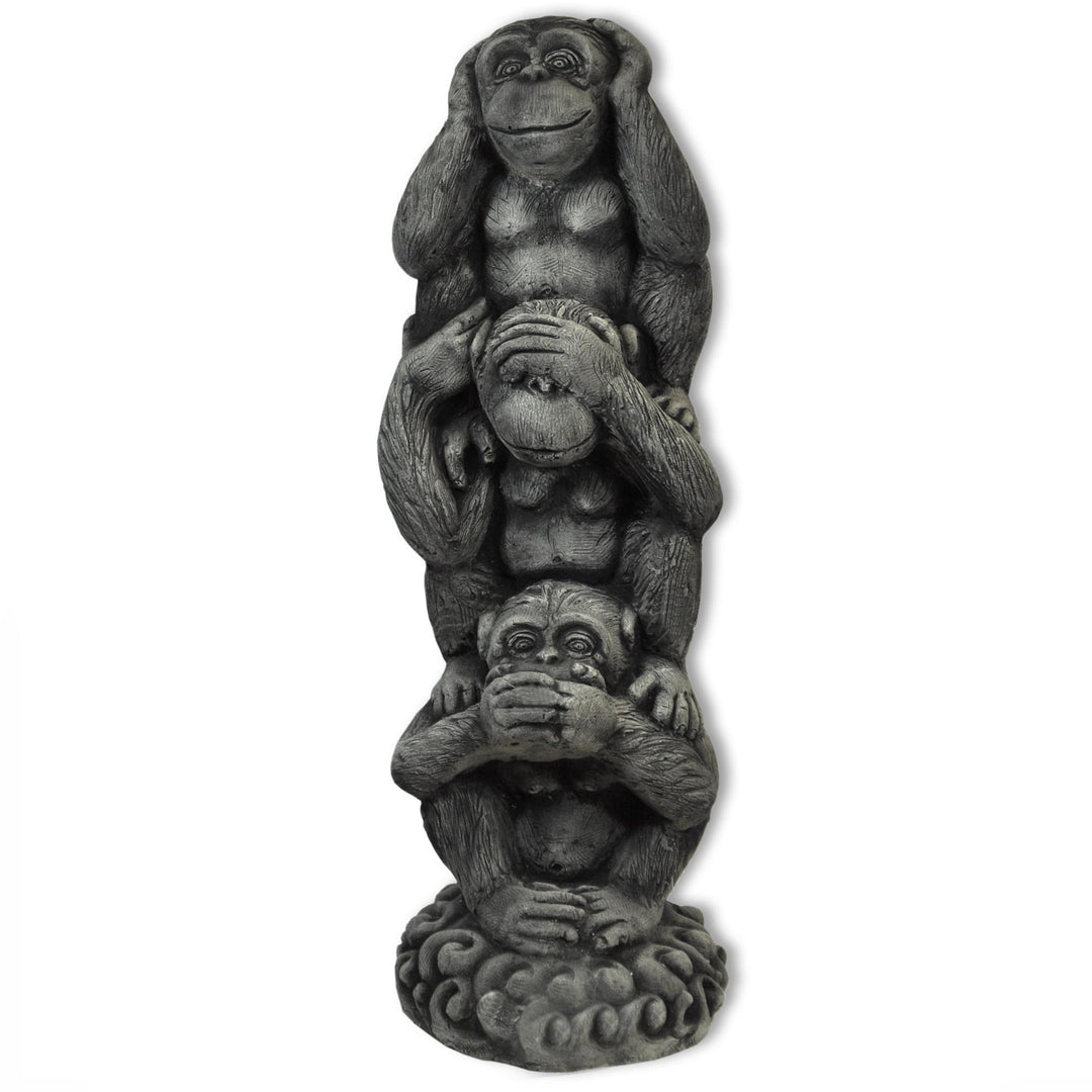 Thaiboo 3 Affen massiv Nichts sehen hören Sagen Glücksbringer Skulptur