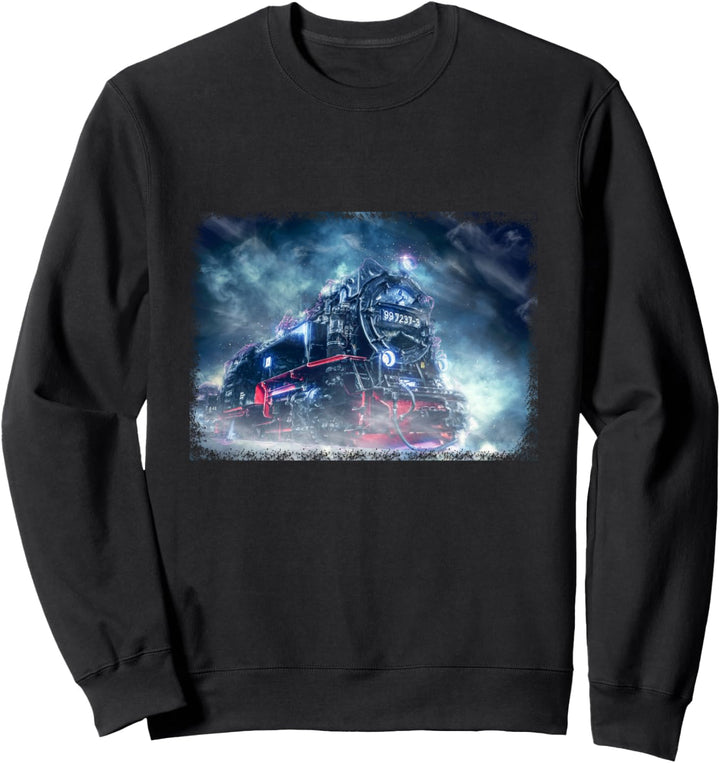 Eisenbahn Dampflokomotive Lokomotive Zug Train Modell Bahn Sweatshirt