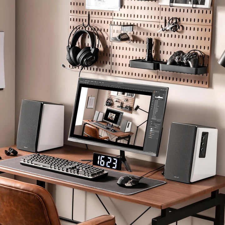 Aktivboxen Edifier Studio R1700BT 2.0 weiss/silber Bluetooth White/Silver (Single), White/Silver (Si
