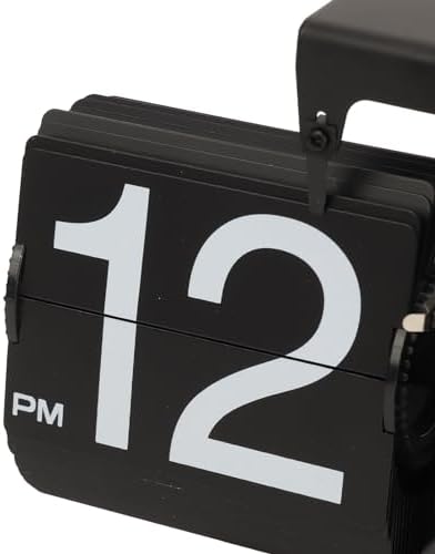 Ejoyous Flip Clock Digitale Flip-Uhr, Retro Automatische Wendigitale Uhr, Batteriebetrieben, Mechani