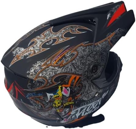 Kinder Crosshelm Mejia – Motorradhelm für Kinder, ABS-Schale, robuster Kinderhelm für Downhill, Quad