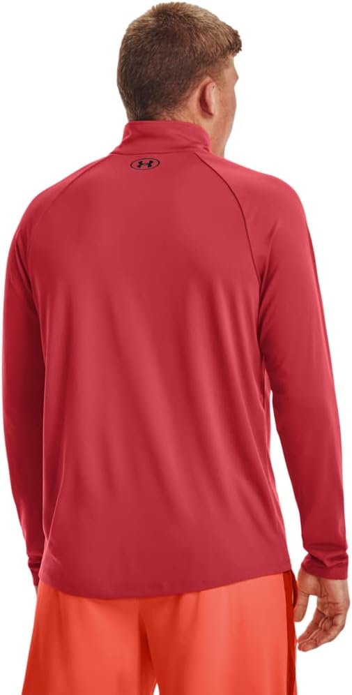 Under Armour Herren Tech 2.0 1/2 Zip Warmup Tops (1er Pack), XL Rotrot