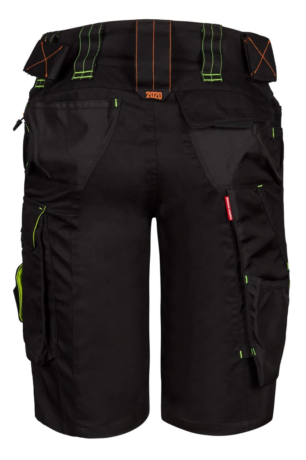 Engelbert Strauss 65513 SHORTS e.s.motion 2020 - sportlich Arbeitshose, schwarz/gelb, Grösse 48 48 S
