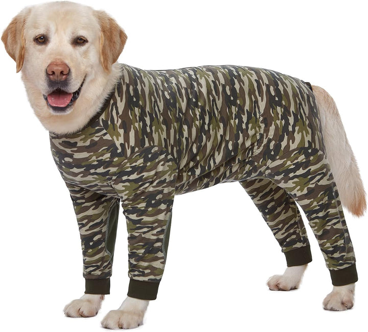 Yeapeeto Einteiler für Hunde, zur Erholung, für grosse und mittelgrosse Hunde, Schlafanzug, Ganzkörp