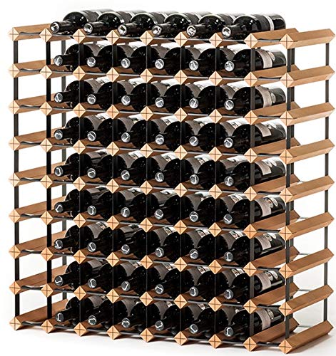 RAXI ™ Classic Premium Weinregal aus Holz mit luxuriösem Design/Flaschenregal für 72x Wein Flaschen