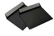 hochwertige Briefumschläge C6 114x162 mm (schwarz) 120 g/m² ohne Fenster haftklebend (Artikel 514A)(