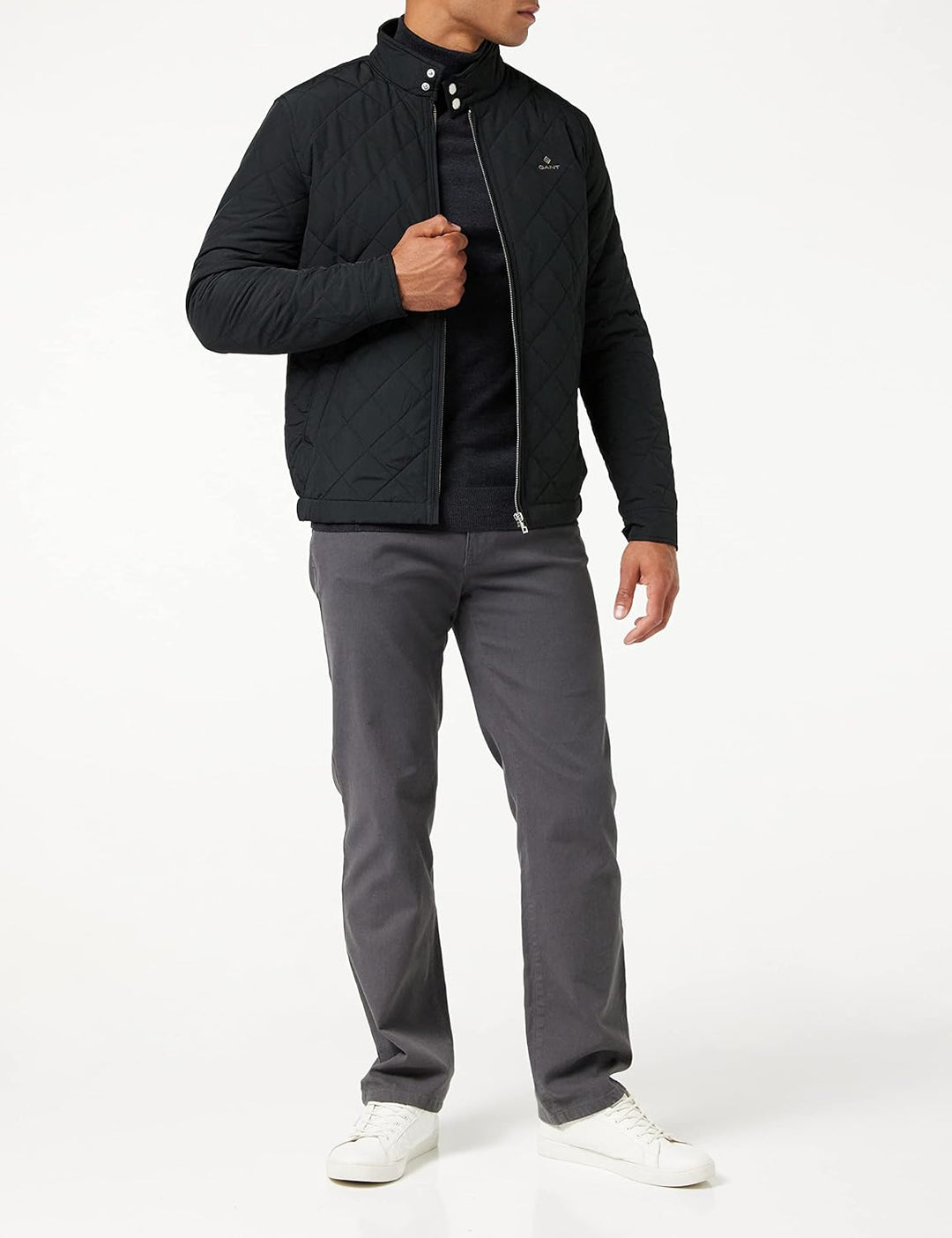 GANT Herren Quilted Windcheater Jacke S JUNIPER GREEN, S JUNIPER GREEN