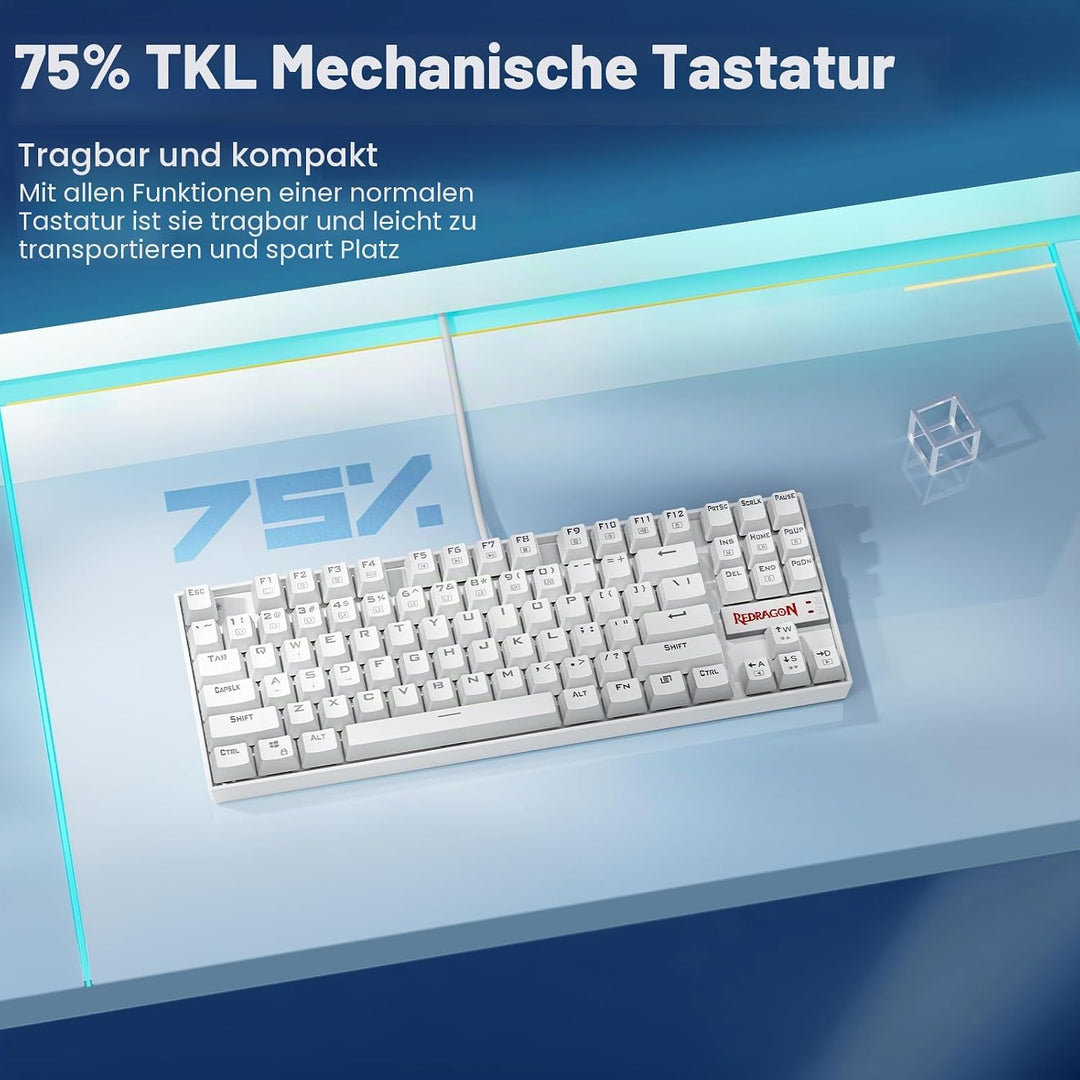 Redragon K552 Mechanische Gaming-Tastatur RGB LED Hintergrundbeleuchtung verdrahtet mit Anti-Staub-P