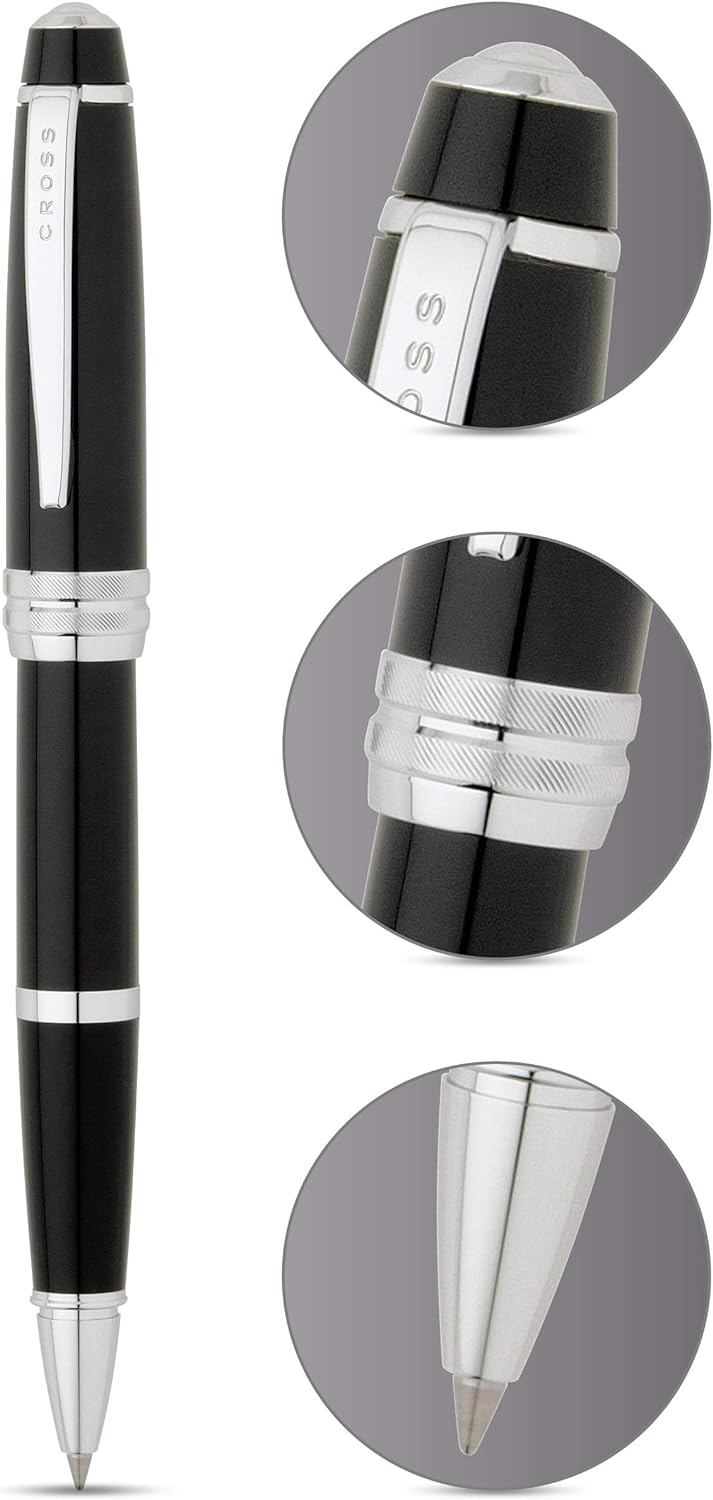 Cross Bailey Rollerball Selectip Pen (Schreibfarbe schwarz, Strichstärke M, in Premium Geschenkbox)