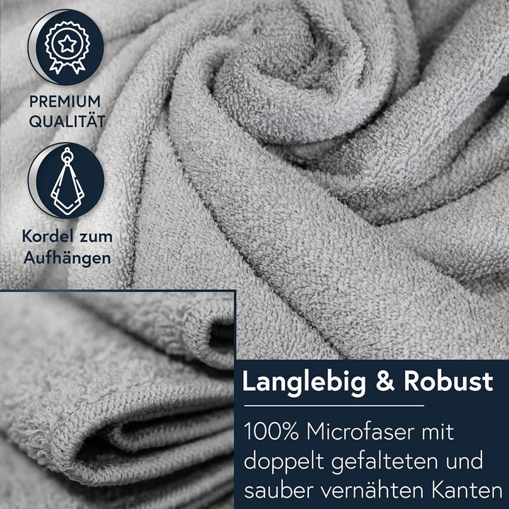 Moon 5er Pack Microfaser, Friseur, Handtücher, Salonhandtücher, ca. 50x90 cm von Floringo mit saugst