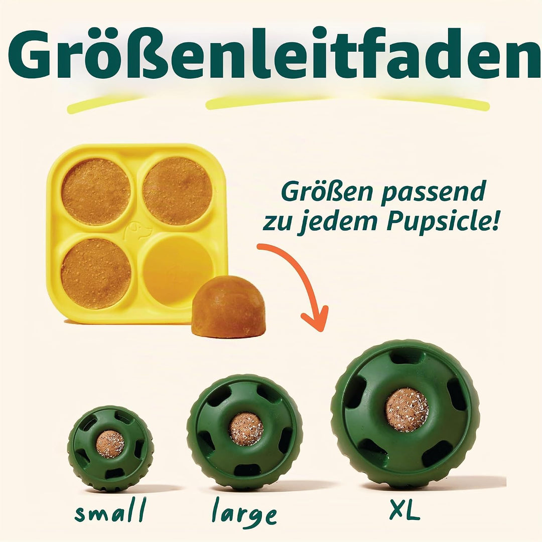 WOOF Pupsicle and Treat Tray - Langlebiges interaktives Hundespielzeug gegen Langeweile und Silikonf