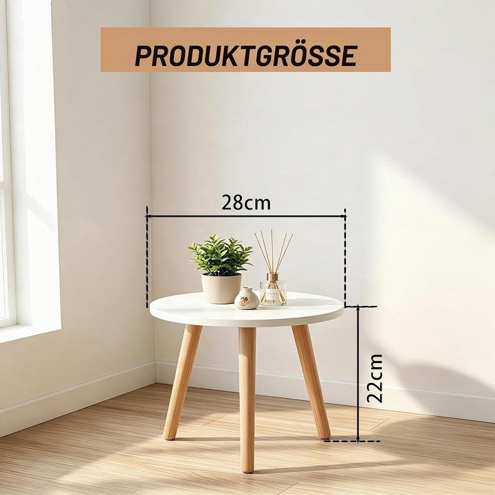 Pflanzenständer Holz, Pflanzenhocker Holz Klein, Blumenbank für Innen Blumenständer Rund Hohe Belast