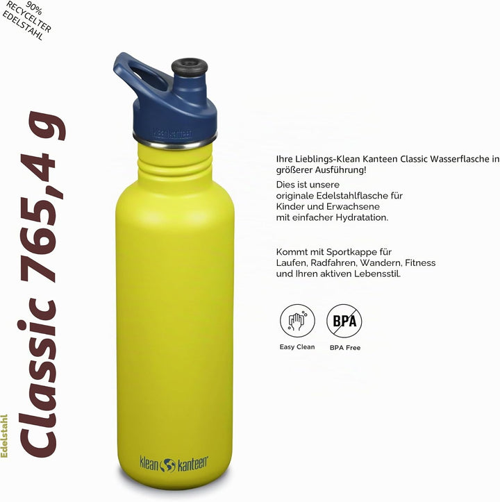 Klean Kanteen Klean Kanteen-1008443 Flaschen Green Apple One size One size Green Apple, One size Gre