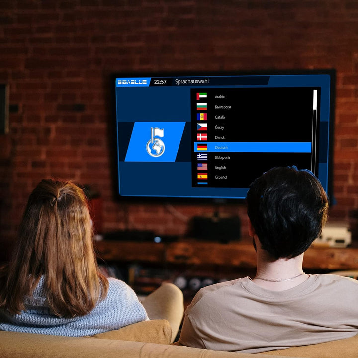 GigaBlue UHD Trio 4K PRO Kabel Sat-Receiver DVB-S2X/C/T2 Tuner | mit 512 GB Festplatte PVR Aufnahmef