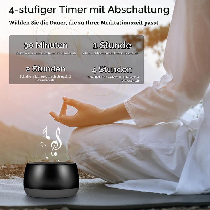Meditationsschalen Klangmaschine, Tibetische Klangschale Elektrisch 7 Klangschalen Grössen für Medit