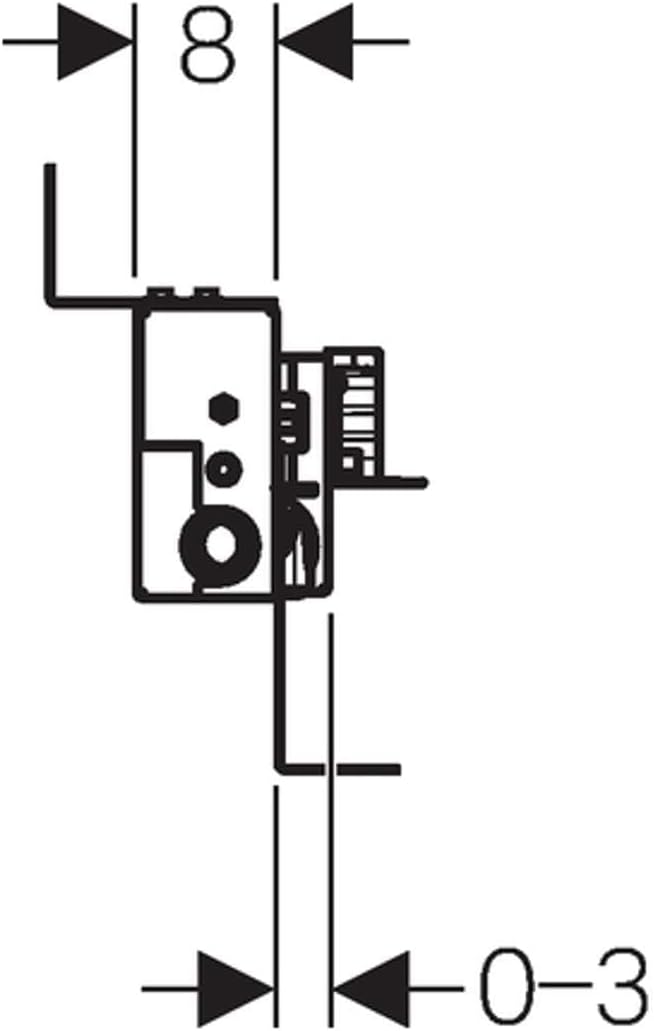 Geberit Kombifix mit Keilrahmen 457,536,00.1-siphon Wand-Dusche Höhe: 20 cm D40