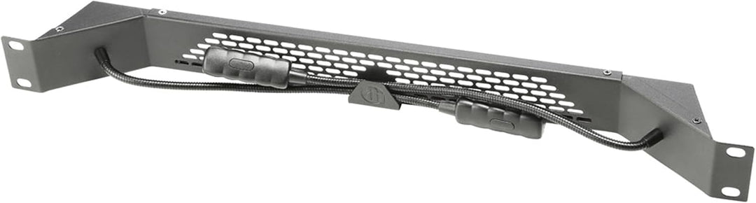 Adam Hall Stands 87463ULTRA 48,3 cm (19 Zoll) Parts Kaltweisse COB-LED-Rackleuchte mit zwei Schwanen
